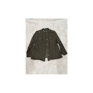 Denim 24/7 Green Jean Jacket - Size 22W (EUC)